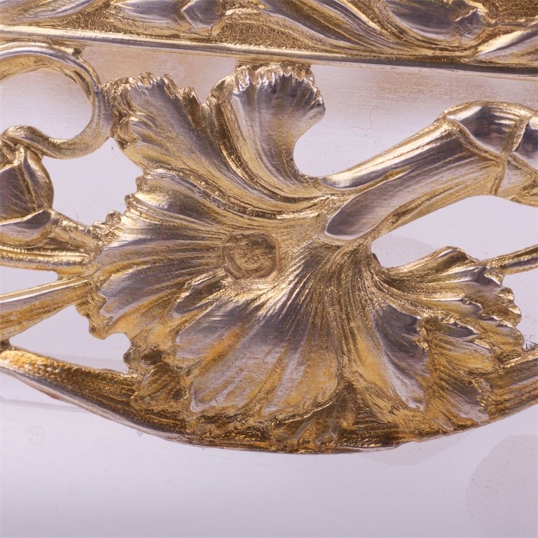 Vase. Silver, glass. French. — image 4