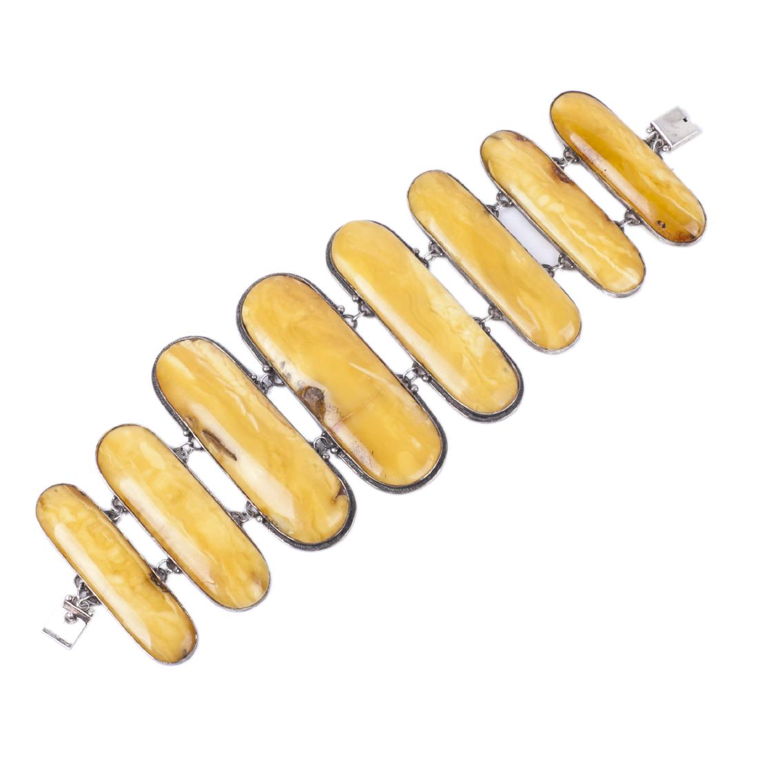 Amber hand bracelet — image 1