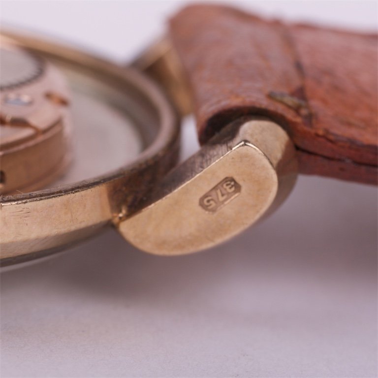 Garrad 9K gold mechanical men's wristwatch — image 6