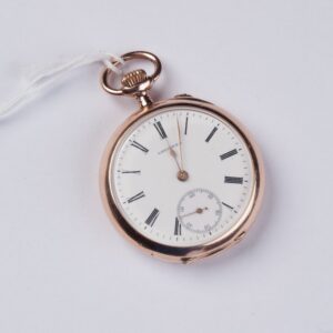 Gold pocket watch. "Longines" — image 1