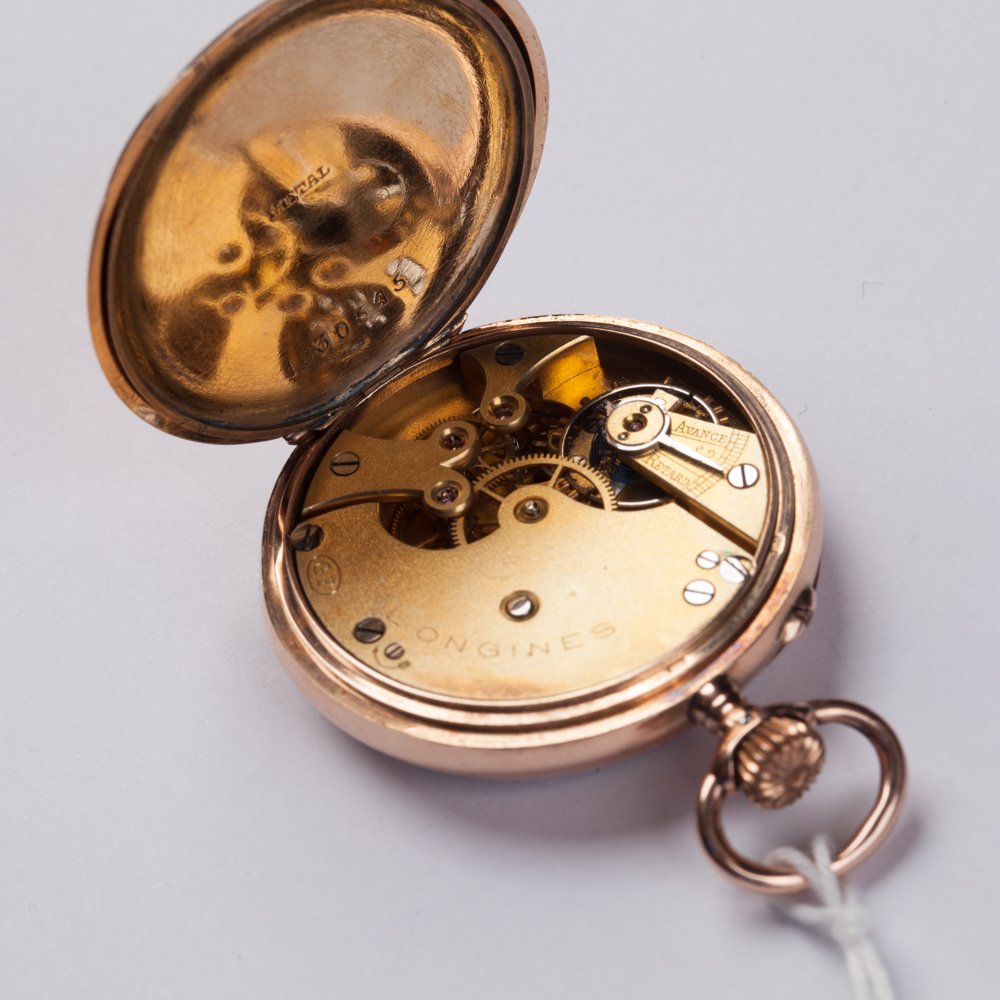 Gold pocket watch. "Longines" — image 5