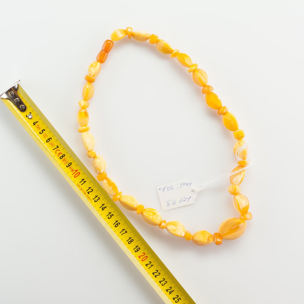 Natural Baltic Amber Butterscotch necklace. — image 2