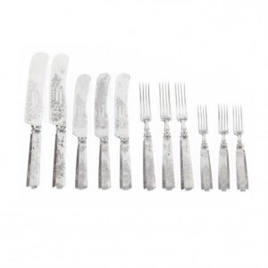 Table set. Zlatoust armory manufactory. — image 1