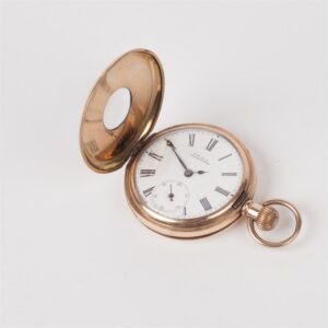 Gilded pocket watch "A.W.W.Co Waltham Mass". — image 2