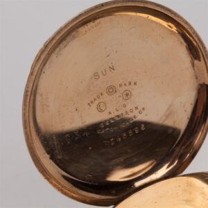 Gilded pocket watch "A.W.W.Co Waltham Mass". — image 5