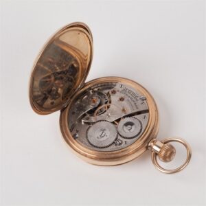 Gilded pocket watch "A.W.W.Co Waltham Mass". — image 6