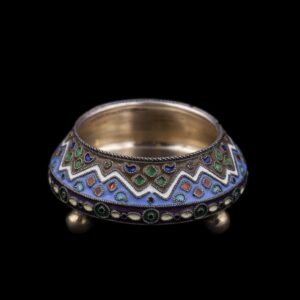 Russian silver salt cellar. 11th Moscow Artel — image 1