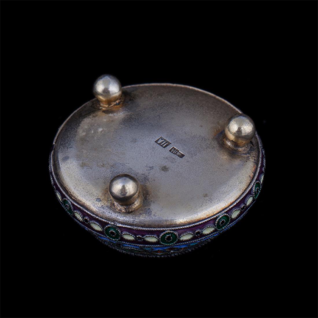 Russian silver salt cellar. 11th Moscow Artel — image 3