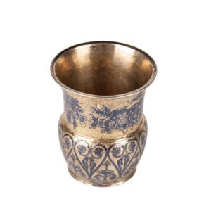 Sazikov beaker with floral decoration — image 3