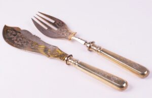 Table fish set. Moscow, 19th century. — image 2