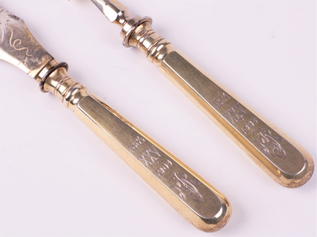 Table fish set. Moscow, 19th century. — image 3