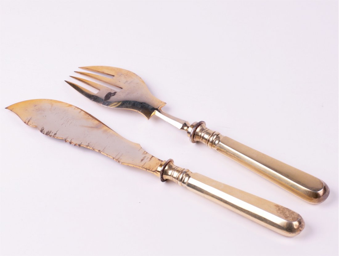 Table fish set. Moscow, 19th century. — image 5