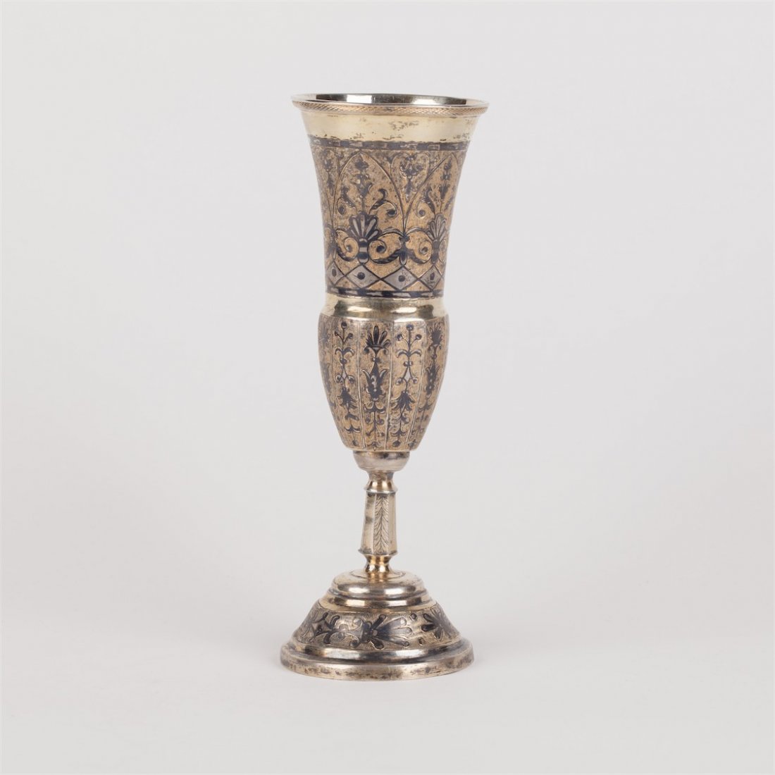 Pokal with floral decor. Moscow, 1839. — image 1