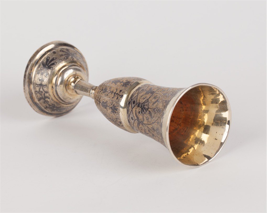 Pokal with floral decor. Moscow, 1839. — image 3