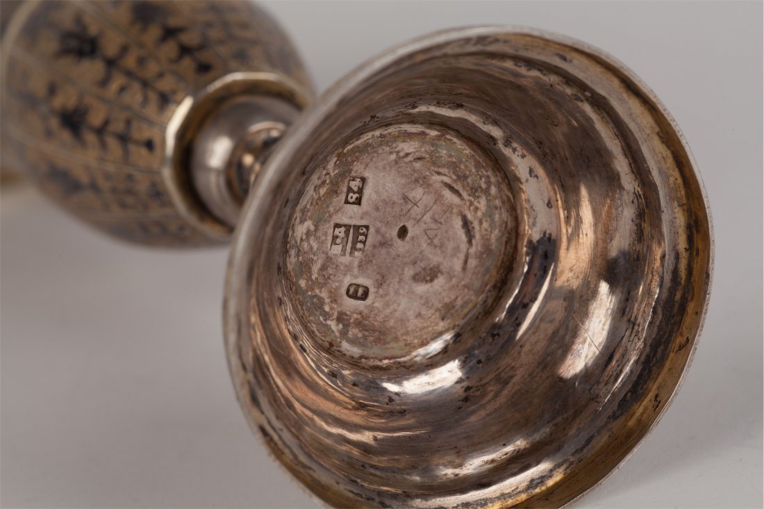 Pokal with floral decor. Moscow, 1839. — image 4