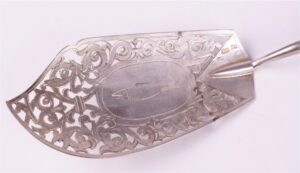 Table fish shovel. Makers mark of V.Akimov. — image 3