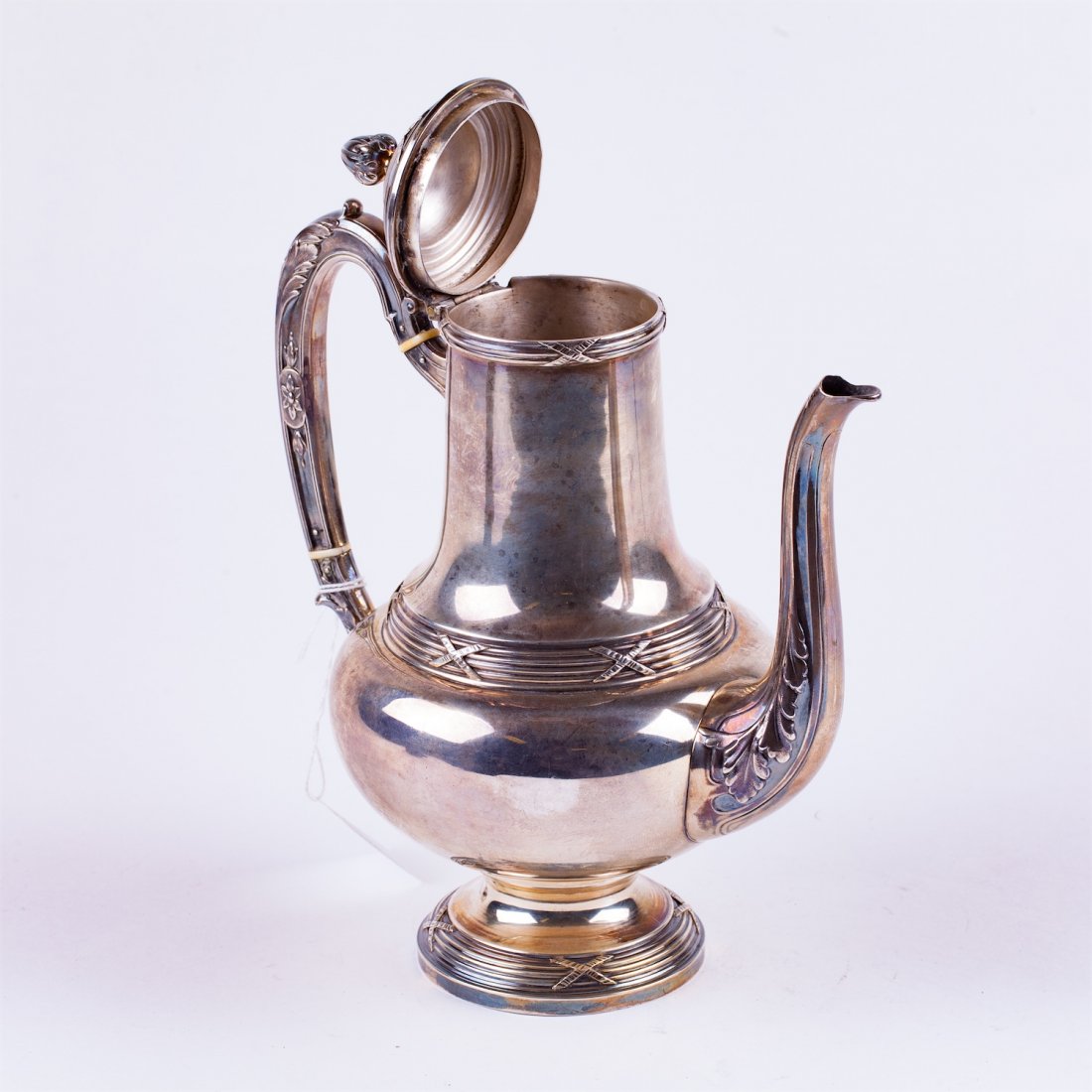 French silver coffee kettle. — image 3