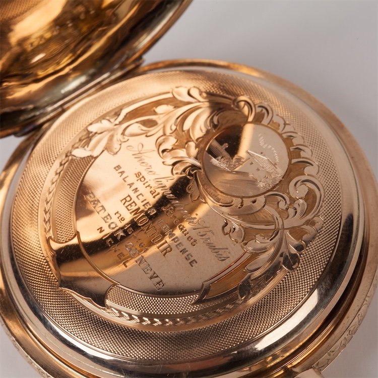 Gold pocket watch "Pateck Geneve". — image 7