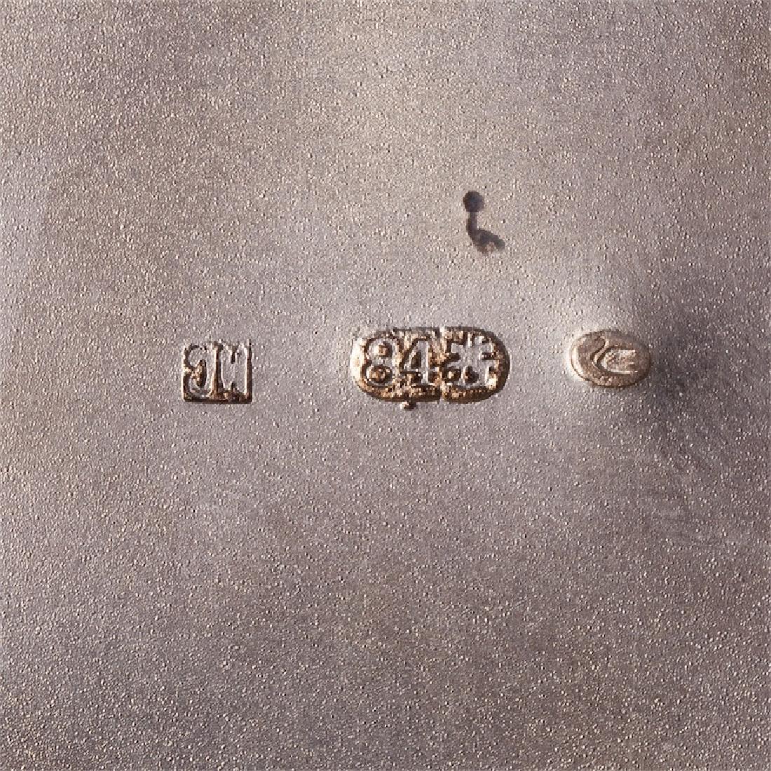 Grand silver-gilt and enamel presentation kovsh — image 7