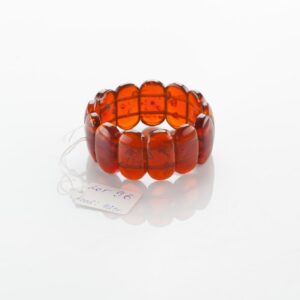 Natural Baltic Amber red bracelet. — image 1