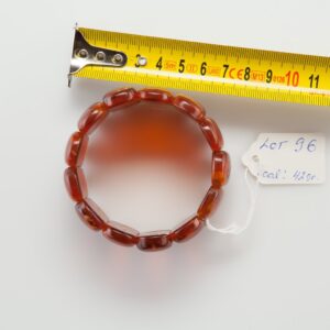 Natural Baltic Amber red bracelet. — image 2