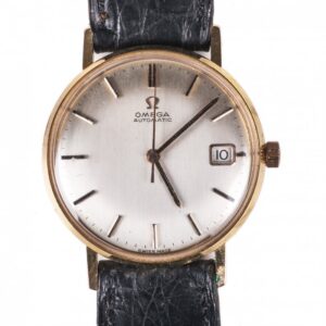 Omega 18K gold automatic wristwatch with calendar — image 1