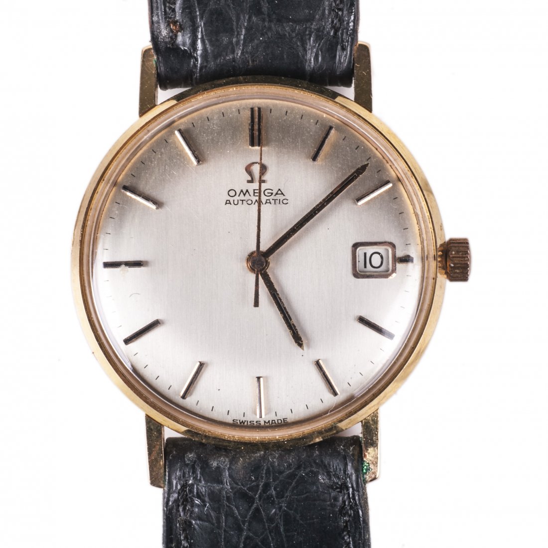 Omega 18K gold automatic wristwatch with calendar — image 1