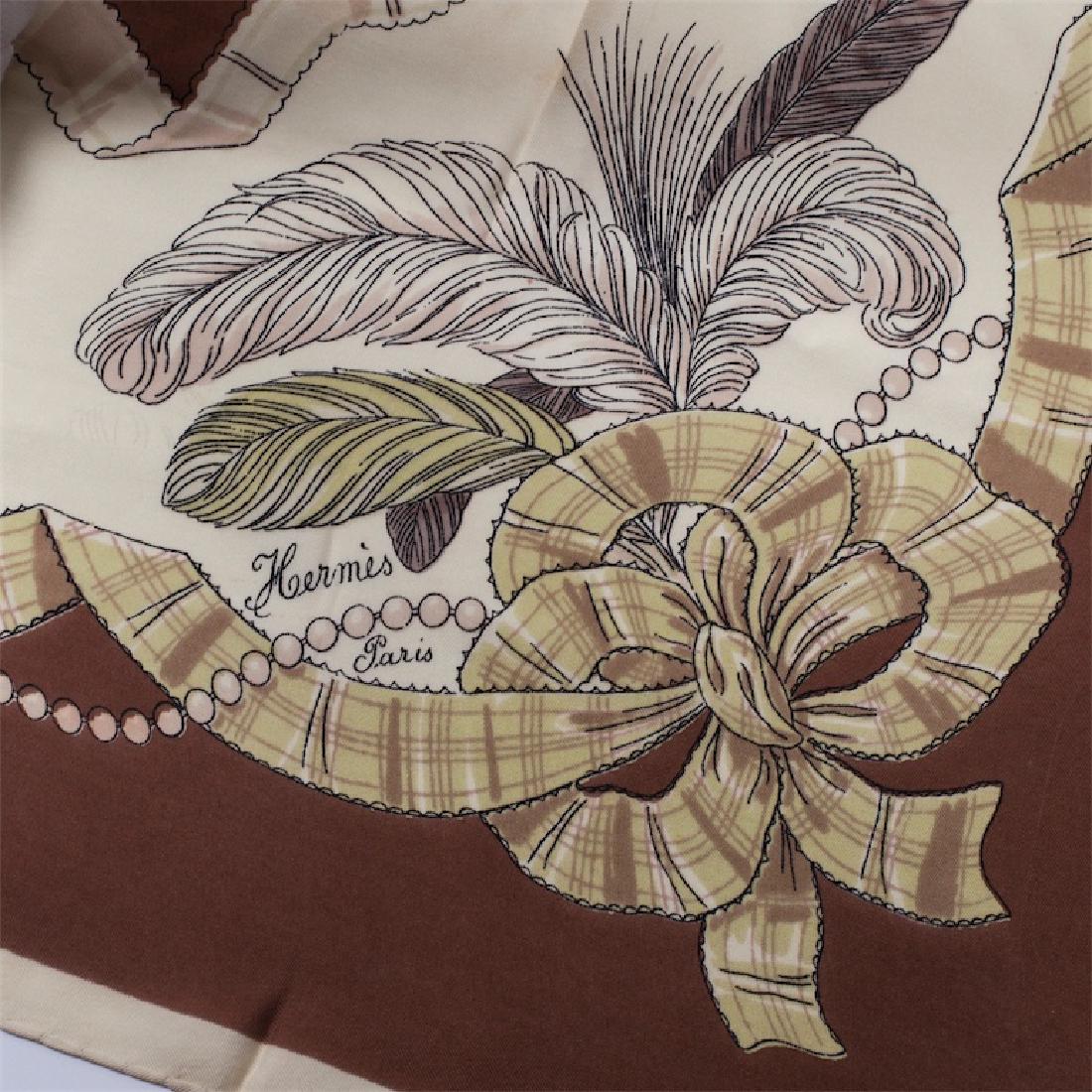 Rare Hermes "Panaches"silk scarf — image 2