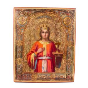 Russian Icon of Saint Varvara — image 1