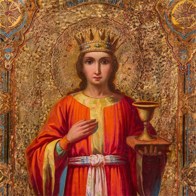 Russian Icon of Saint Varvara — image 4