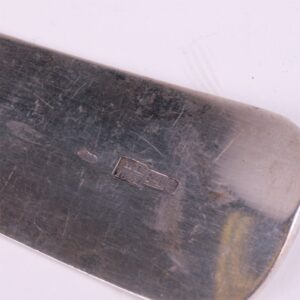 Russian silver ladle with coat of arms. L.Nast. — image 5