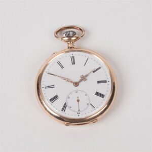 Gold pocket watch "I.W.C". — image 1