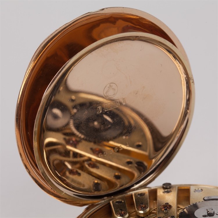 Gold pocket watch "I.W.C". — image 6