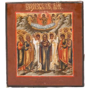 Miniature icon of Mother of God Ascension, Mstera — image 1
