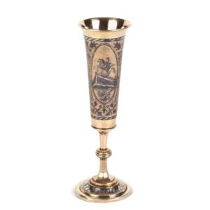 Pokal with depiction of Peter the Great. Moscow, 1838. — image 1