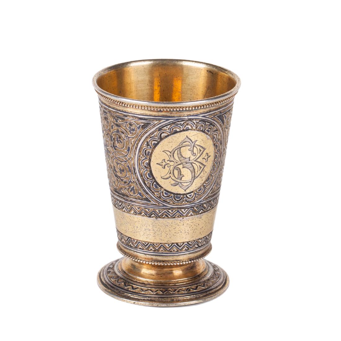 Russian beaker with the Moscow Kremlin — image 3