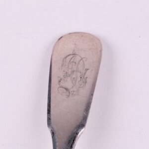Russian silver table strainer. I. Sazikov workshop. — image 3