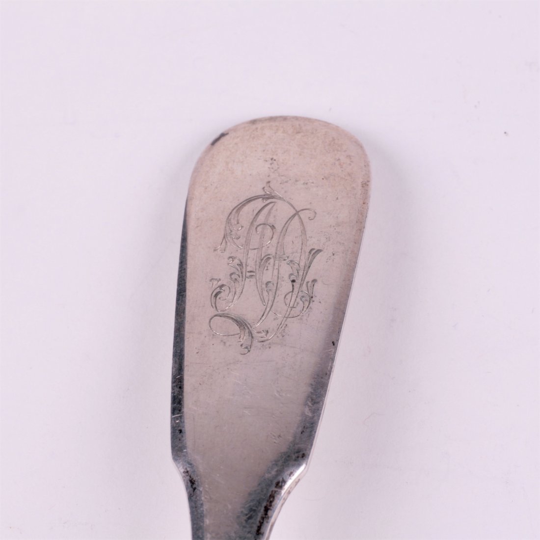 Russian silver table strainer. I. Sazikov workshop. — image 3