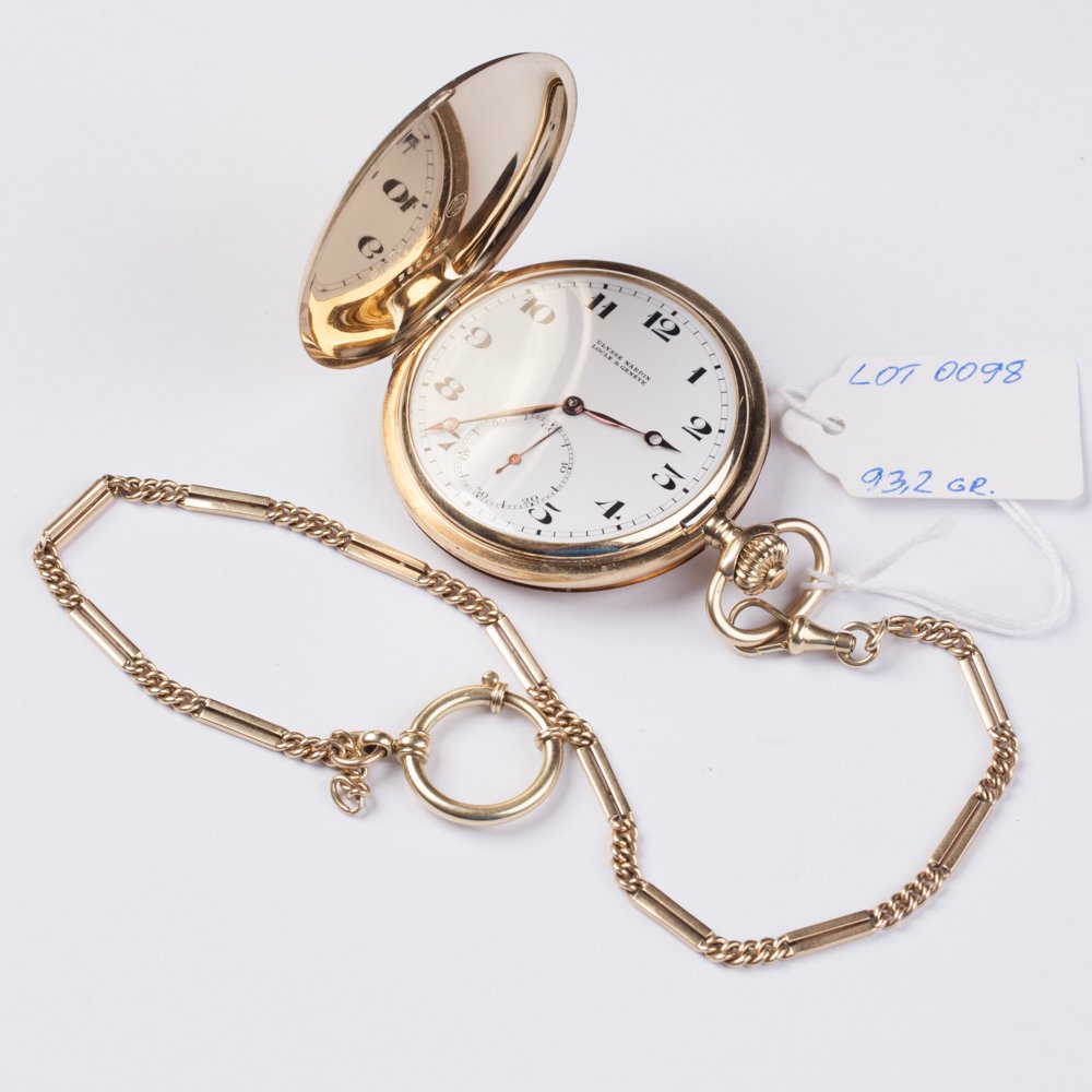 14K gold pocket watch."Ulysse Nardin". — image 1