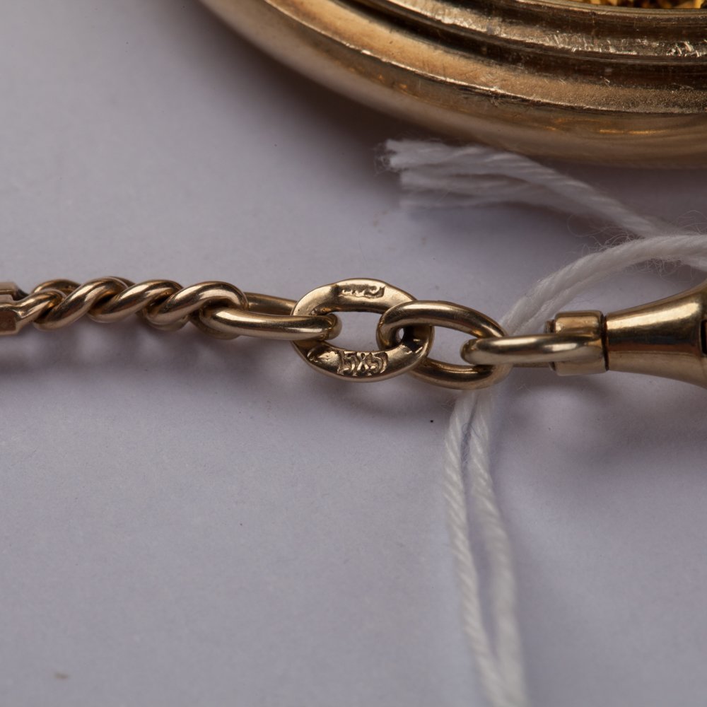 14K gold pocket watch."Ulysse Nardin". — image 10