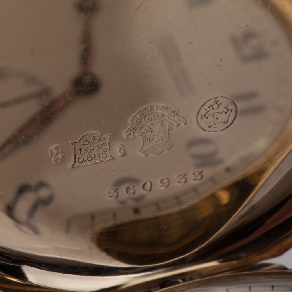 14K gold pocket watch."Ulysse Nardin". — image 3