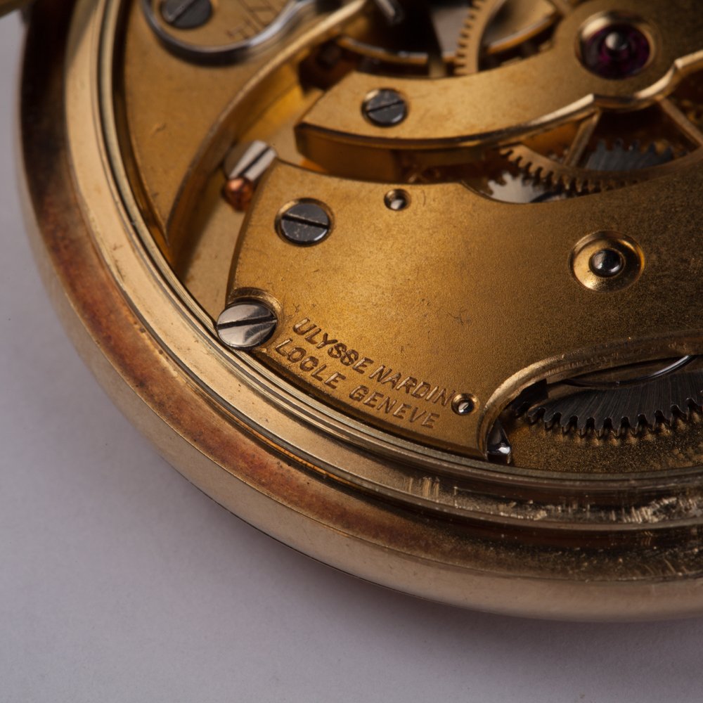 14K gold pocket watch."Ulysse Nardin". — image 9