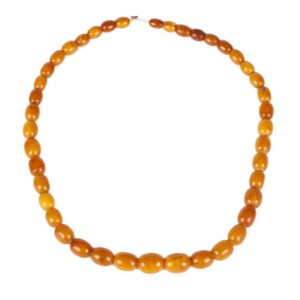 Antique amber necklace. Weight: 44 g. — image 1