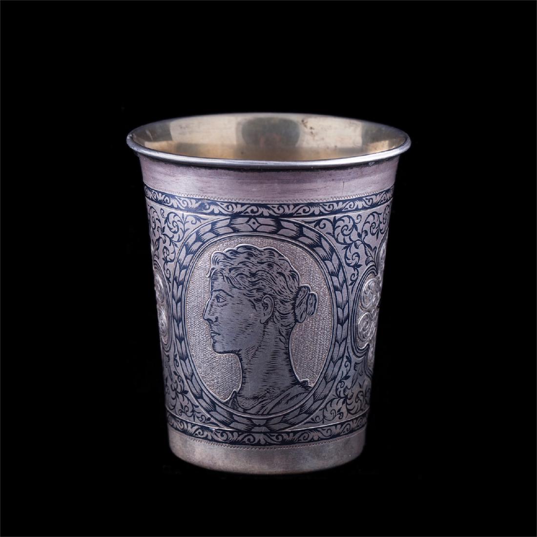 Beaker with a Taurida Governorate coat of arms — image 2