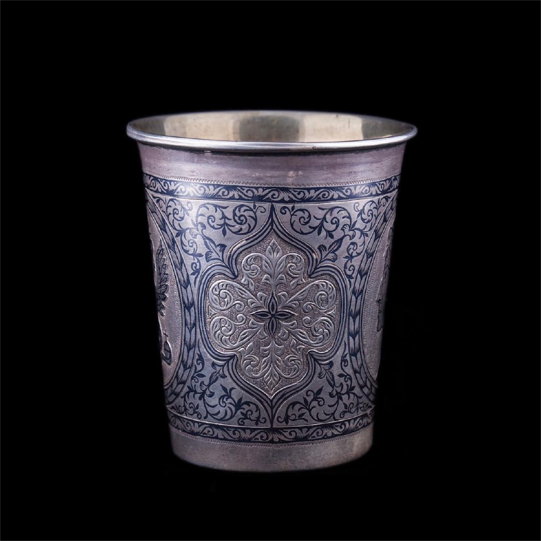 Beaker with a Taurida Governorate coat of arms — image 3