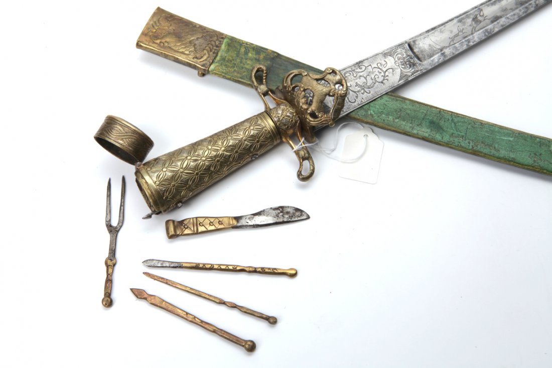 German hunting dagger with tools. Late 18 C. — image 1