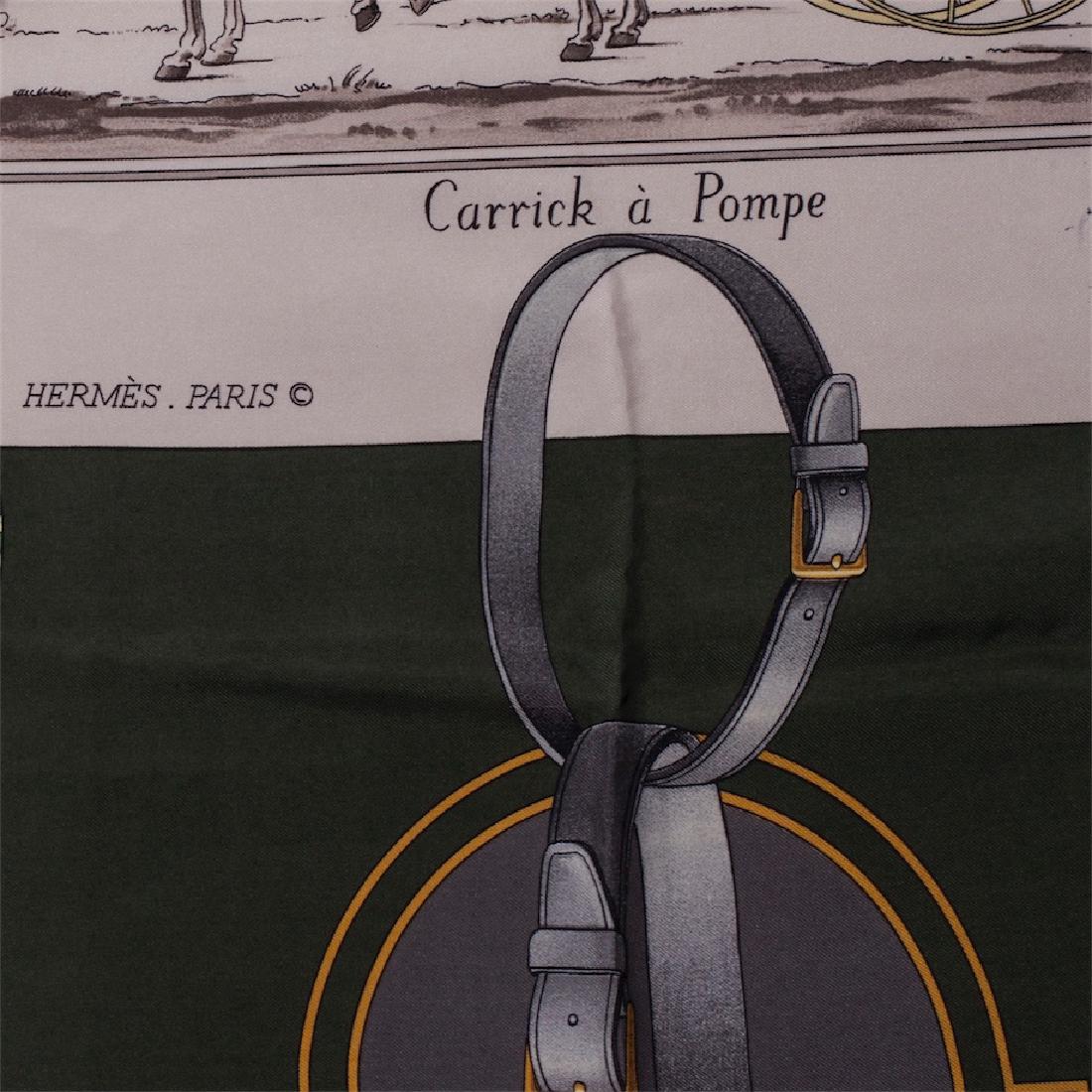 Hermes "?arrick à bpompe" silk scarf.1973 — image 2