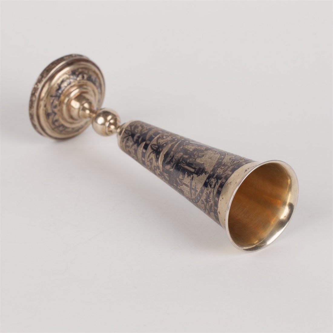 Pokal with genre scence. Moscow, 1838. — image 3