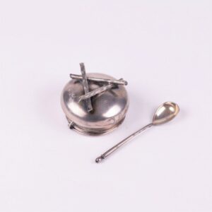 Russian salt cellar in the shape of hiking pot. — image 4