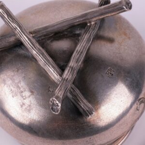 Russian salt cellar in the shape of hiking pot. — image 5